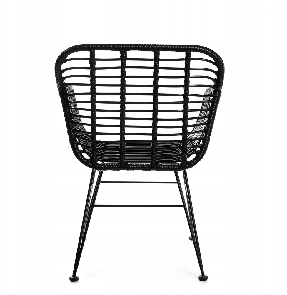 Homla JARDIN Juoda austa kėdė 57x62x81 cm