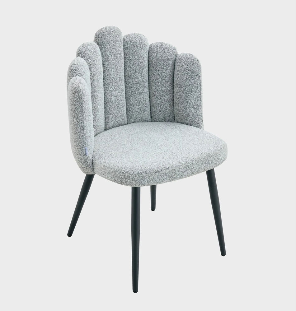 Homla Luxe Pilkas valgomojo kėdė – modernus komfortas elegantiškame dizaine