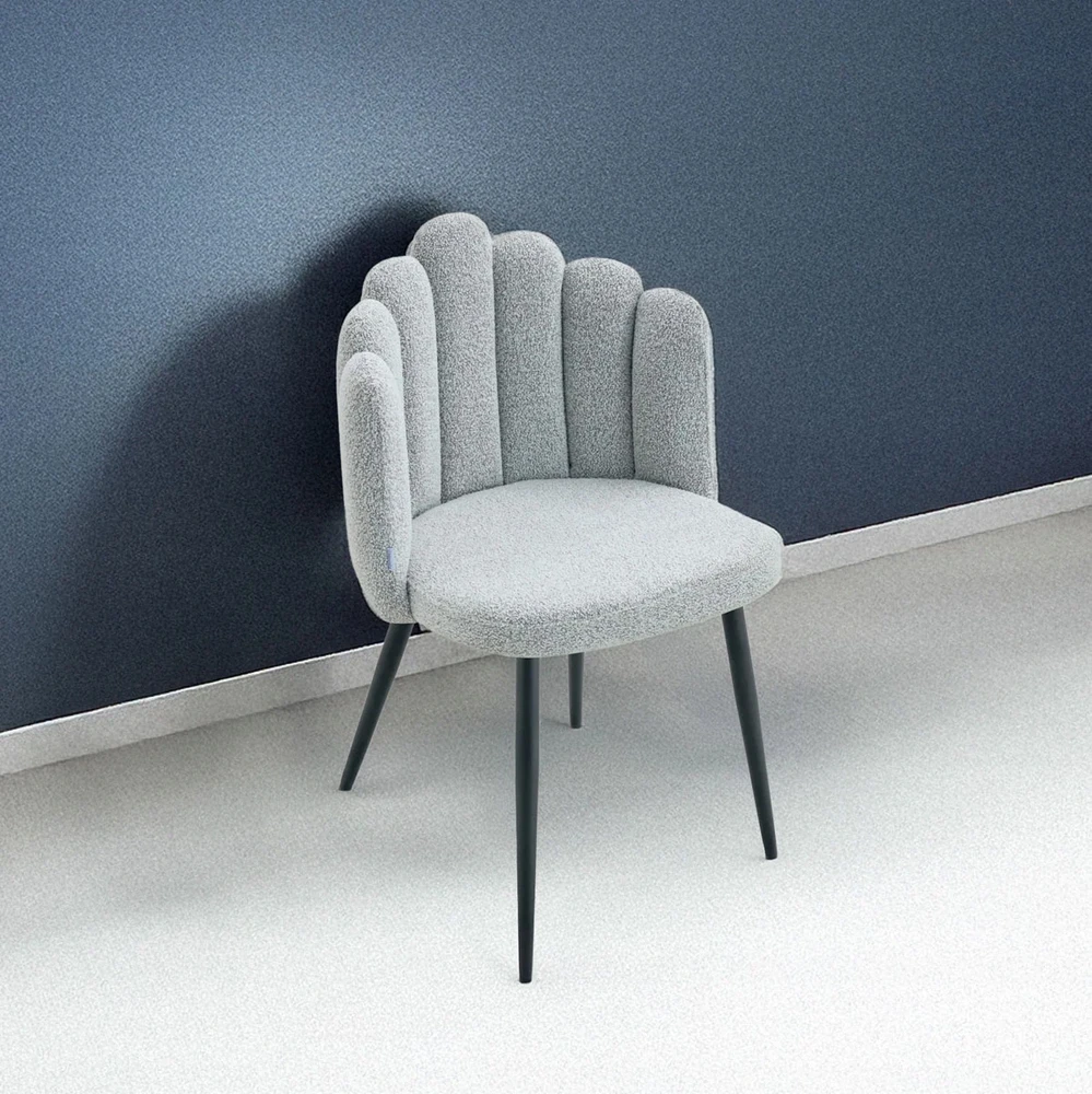 Homla Luxe Pilkas valgomojo kėdė – modernus komfortas elegantiškame dizaine