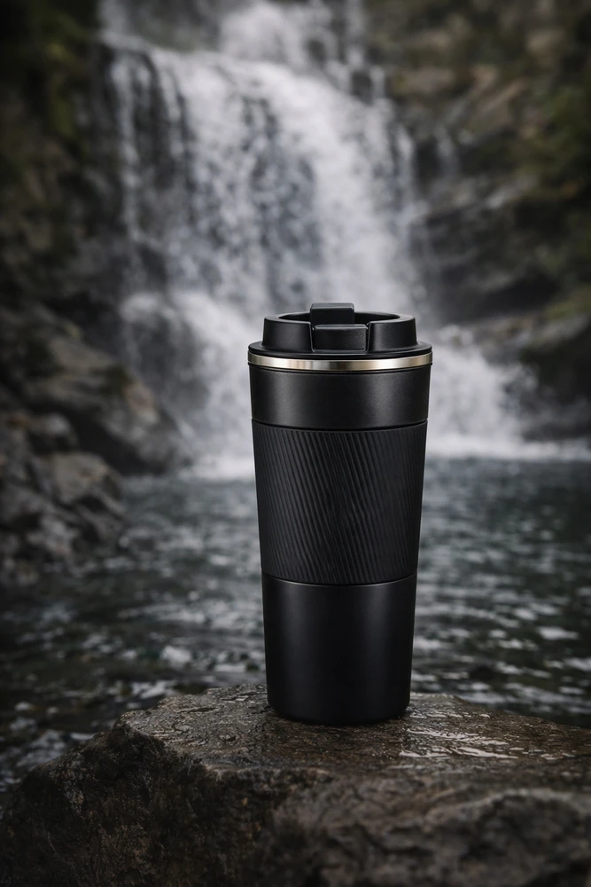 Thermo mug Homla DIONE Juodas, 510 ml