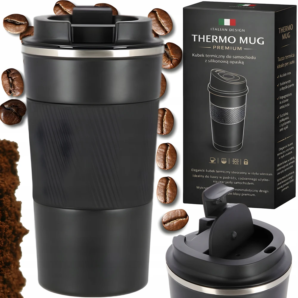 Thermo mug Homla DIONE Juodas, 510 ml