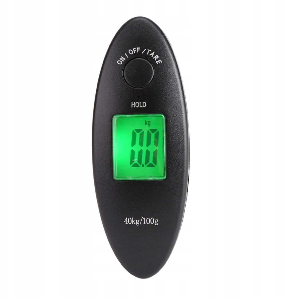 HOOK TRAVEL BAGAŽO svarstyklės, TURISTAS, ORO UOSTAS, RANKINIS LCD, IKI 40KG