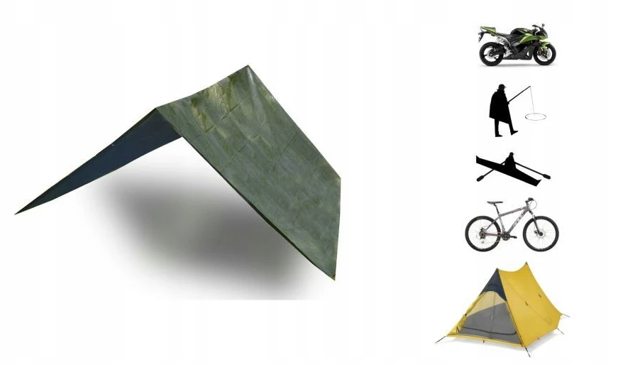 Hornhill Tarp grindų dangos lakštinė palapinė 2x2 vandeniui atspari