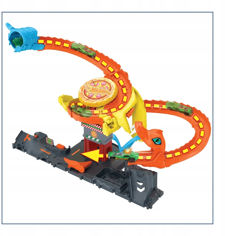 Mattel HOT WHEELS CITY rinkinys – Gyvatė picerijoje (HTN81)