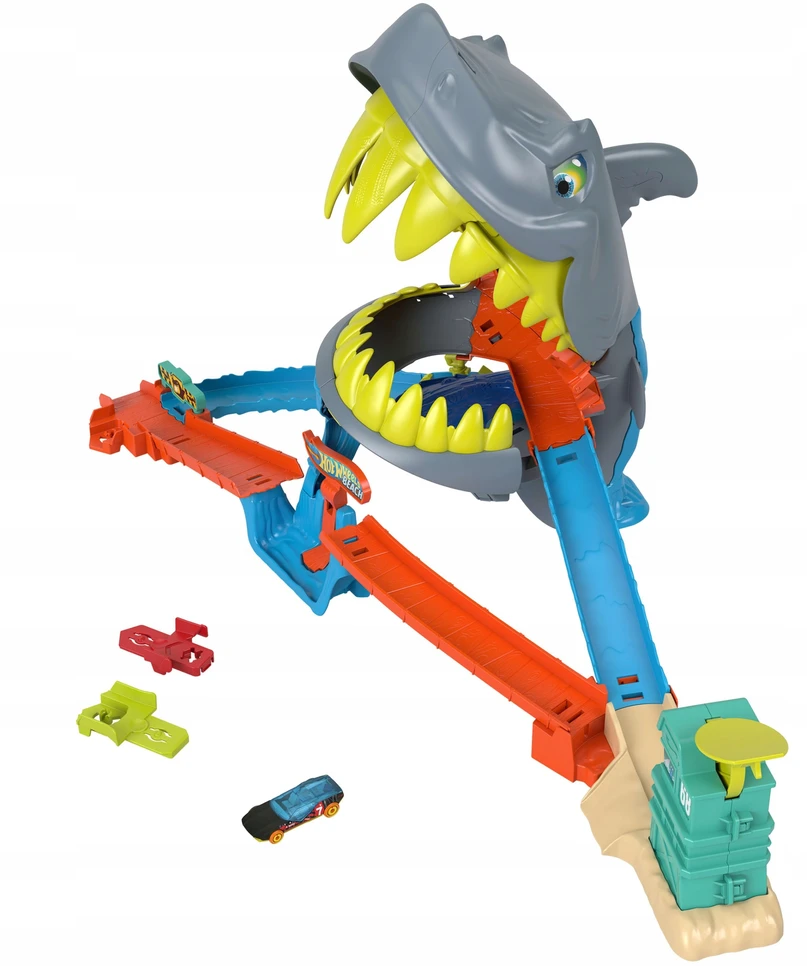 Mattel HOT WHEELS CITY rinkinys – Ryklio paplūdimio trasa (JHL96)