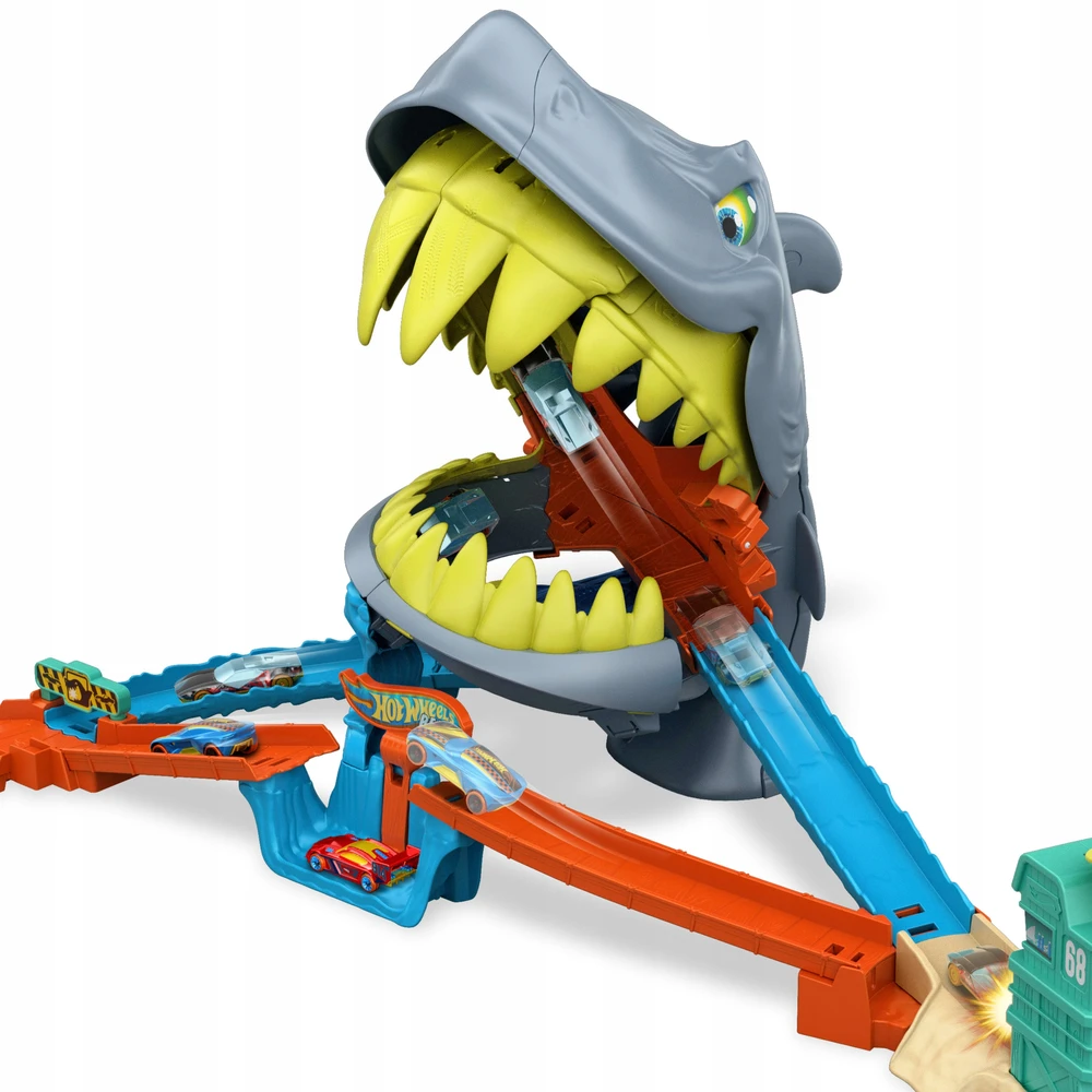 Mattel HOT WHEELS CITY rinkinys – Ryklio paplūdimio trasa (JHL96)