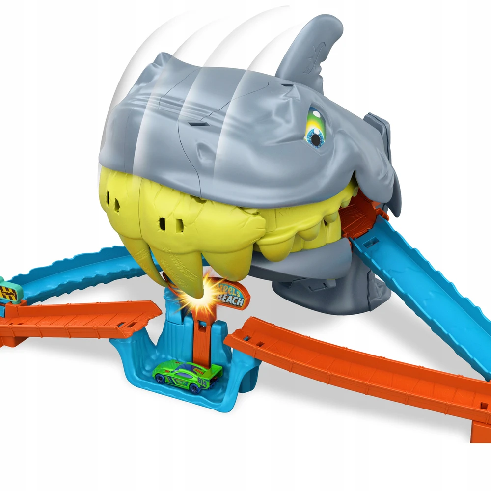 Mattel HOT WHEELS CITY rinkinys – Ryklio paplūdimio trasa (JHL96)