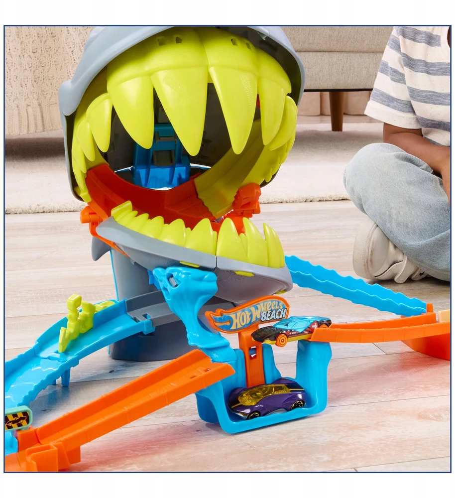 Mattel HOT WHEELS CITY rinkinys – Ryklio paplūdimio trasa (JHL96)