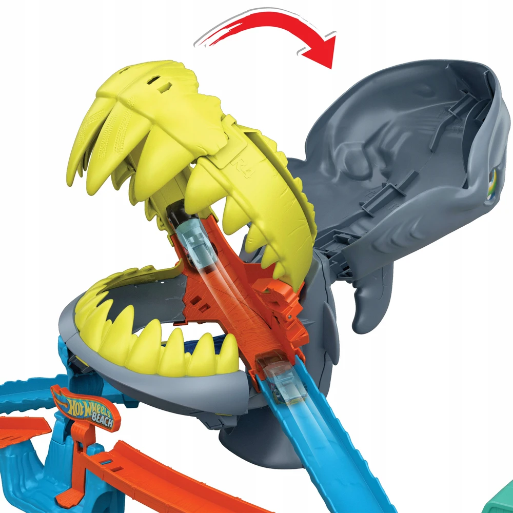 Mattel HOT WHEELS CITY rinkinys – Ryklio paplūdimio trasa (JHL96)