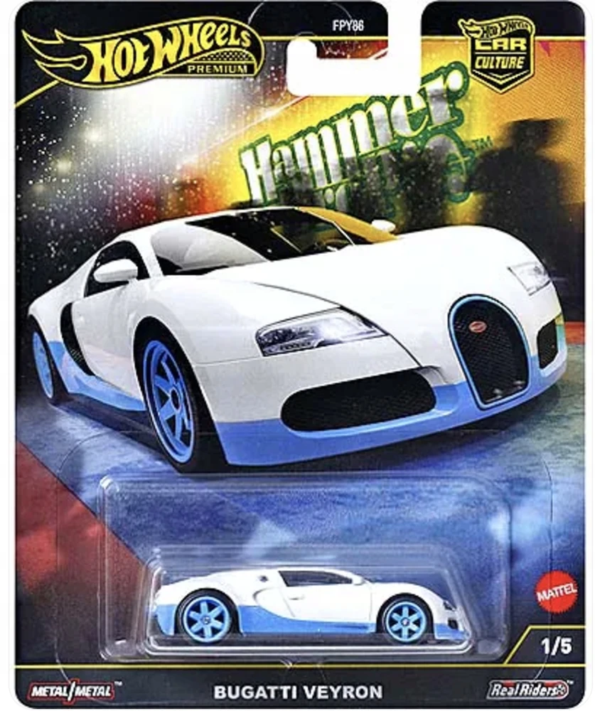 HOT WHEELS PREMIUM Hammer Drop Car Culture Bugatti VEYRON + PROTEKTOR