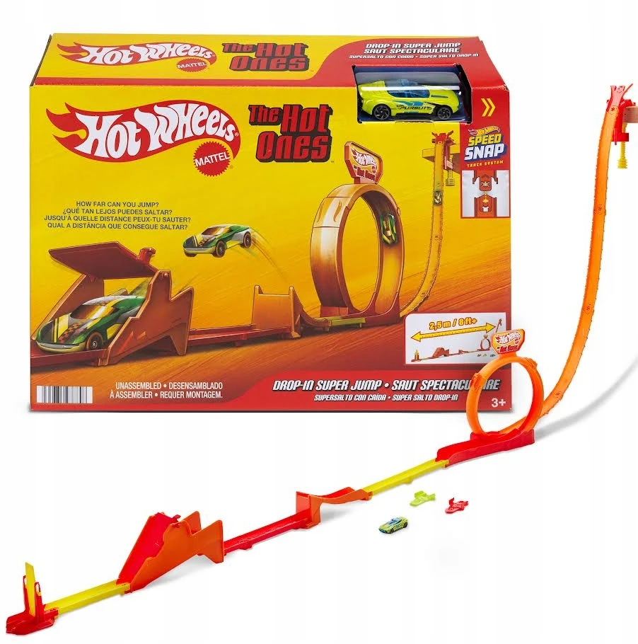 Hot Wheels Stunt Jump lenktynių trasa The Hot Ones JCX69