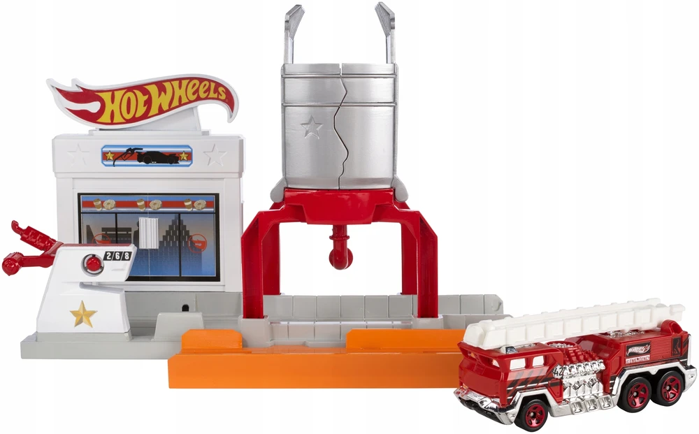 „Hot Wheels Track“ automobilių rinkinys FIRE STOTYJE Puikiai tinka dovanai