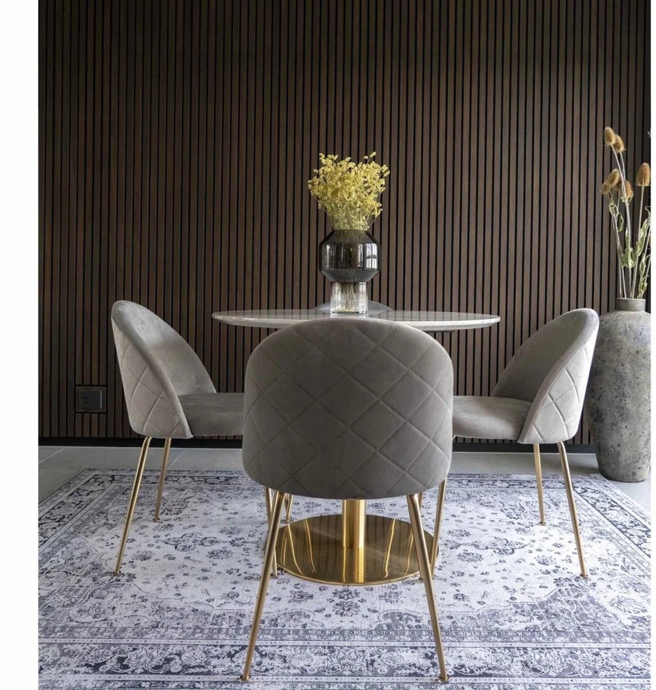 House Nordic Geneve kėdė, pilka VIC/auksinė (dydis: universalus)