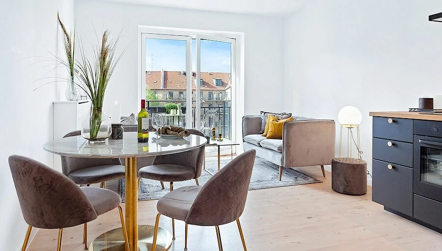 House Nordic Geneve kėdė, pilka VIC/auksinė (dydis: universalus)