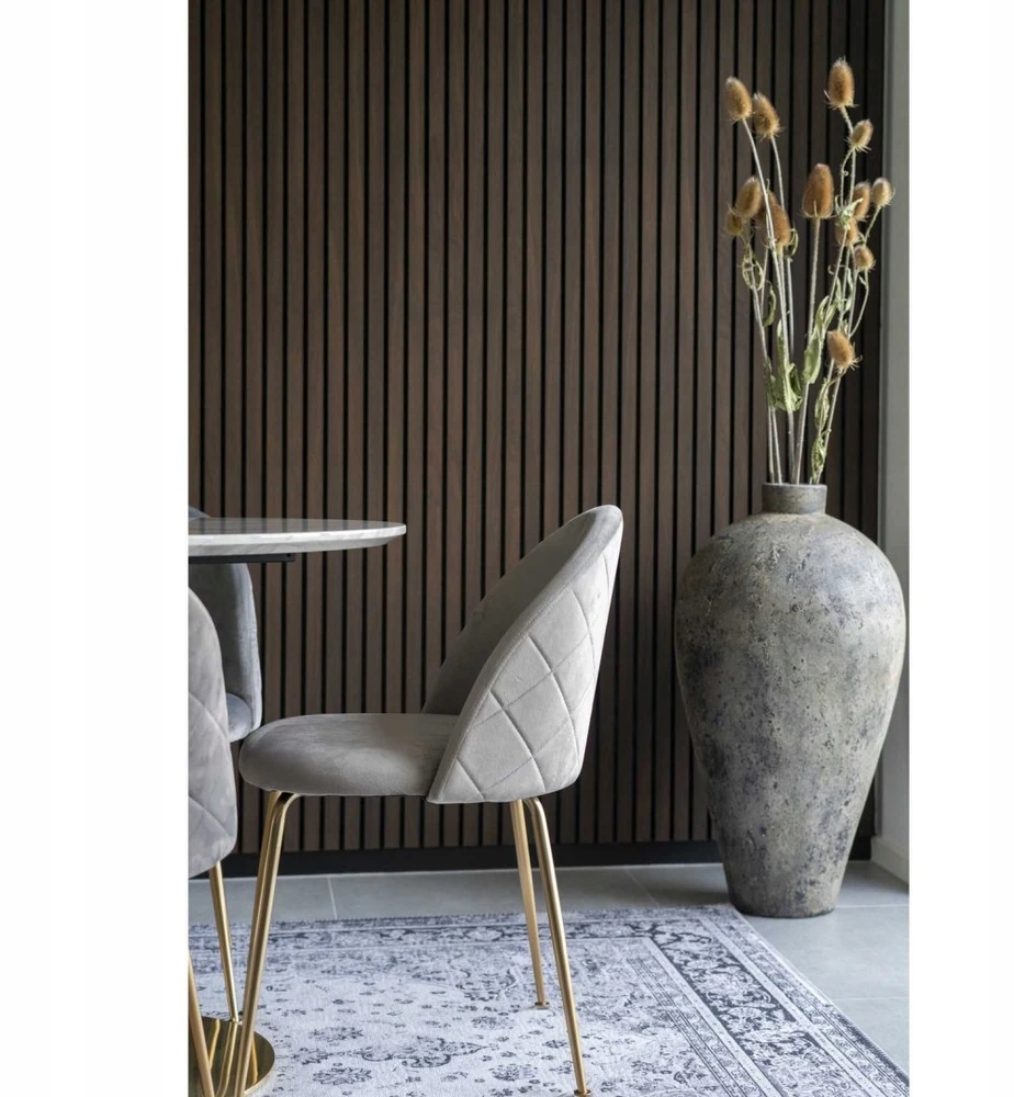 House Nordic Geneve kėdė, pilka VIC/auksinė (dydis: universalus)