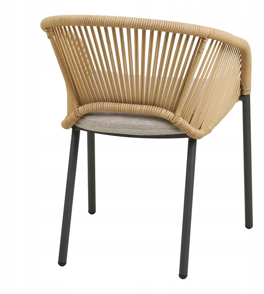 House Nordic Valgomojo kėdė Novella, 63.5x57.5x77 cm, smėlio spalvos, aliuminis