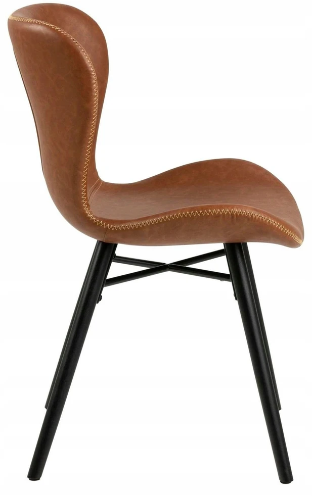 Black Red White Actona Kėdė Batilda Retro konjako / juoda (MT_ACT/KRZ_BAGO-PU_691B)