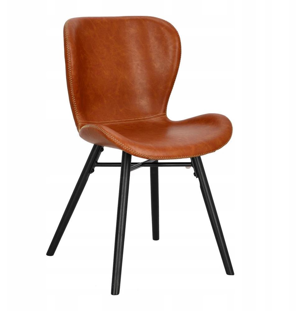 Black Red White Actona Kėdė Batilda Retro konjako / juoda (MT_ACT/KRZ_BAGO-PU_691B)