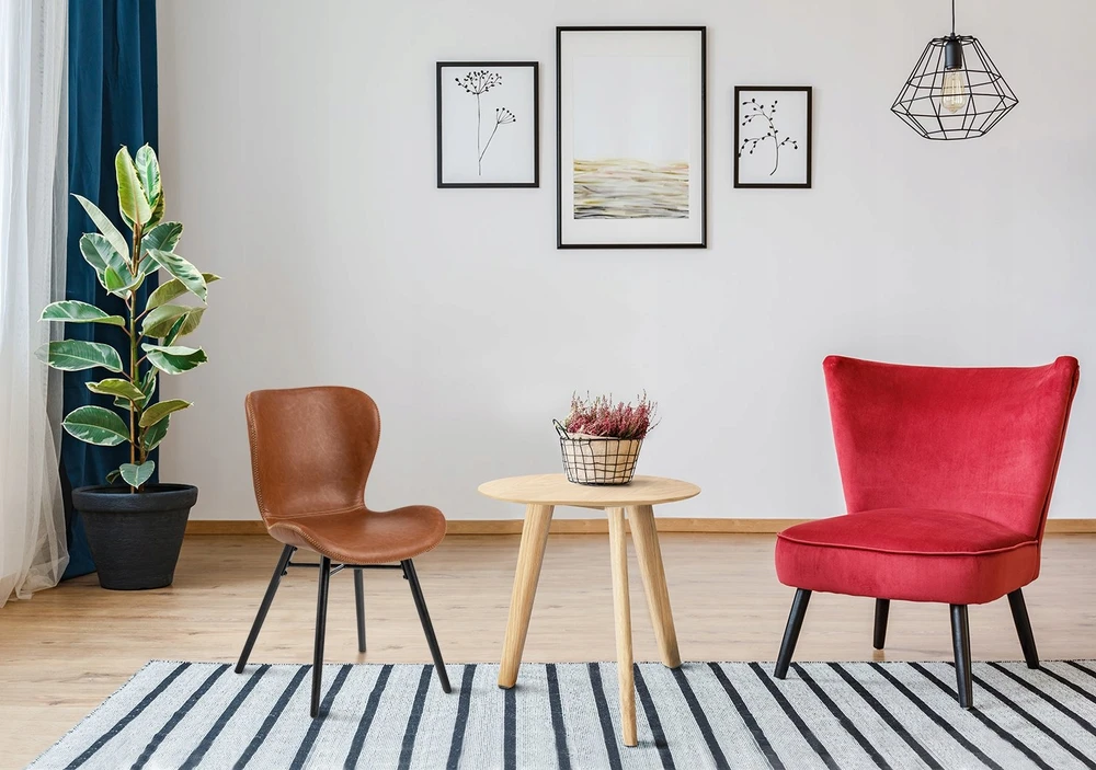 Black Red White Actona Kėdė Batilda Retro konjako / juoda (MT_ACT/KRZ_BAGO-PU_691B)