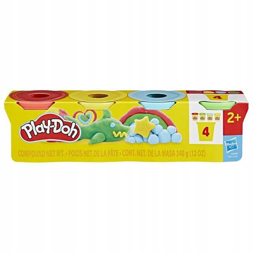PLAY-DOH Plastilino rinkinys, 4 vnt.