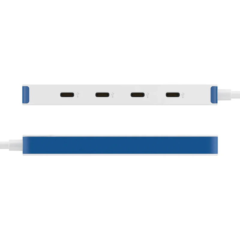 Hyper HyperDrive Flex 4 Port USB-C Hub, Baltas/Mėlyna | HD5201BUGL