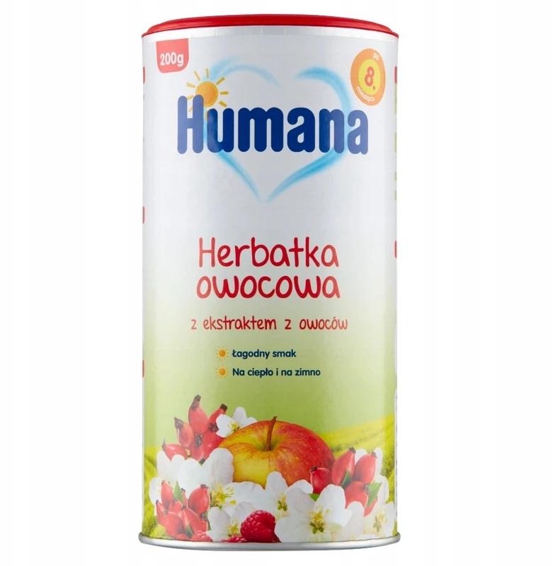 Humana Fruit arbata su vaisių ekstraktu po 8 mėnesių 200 g