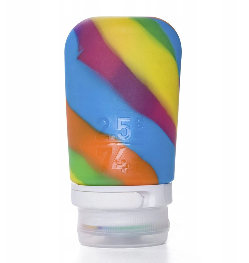 Humangear Silikoninė kelioninė buteliukų rinkinys 74ml, spalvotas
