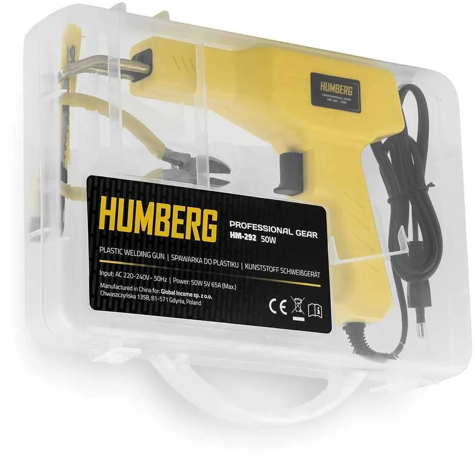 Humberg HM-292 50W plastiko suvirinimo aparatas + 800 kablių