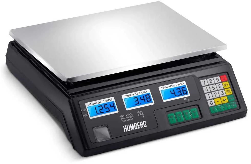 Humberg MH-190 40 kg elektroninės parduotuvės svarstyklės