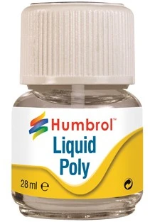 Humbrol AE2500 3 bottles of Liquid Poly Cement 28ml klijai modeliavimui