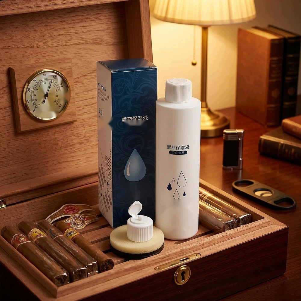 HUMIDOR 200 ML GLIKOLIO SKYSČIO APSAUGINĖS KVAPĖS DRĖGMĖS TIRPAS