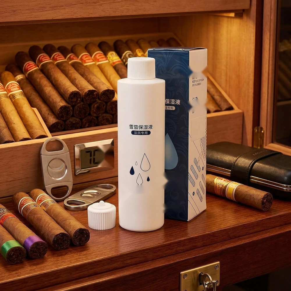 HUMIDOR 200 ML GLIKOLIO SKYSČIO APSAUGINĖS KVAPĖS DRĖGMĖS TIRPAS