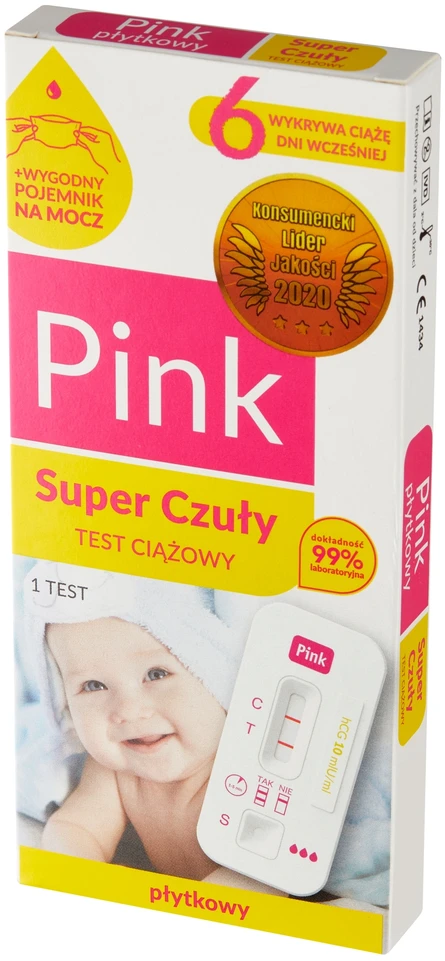 Hydrex Itin jautrus Rožinis plokštelės nėštumo testas
