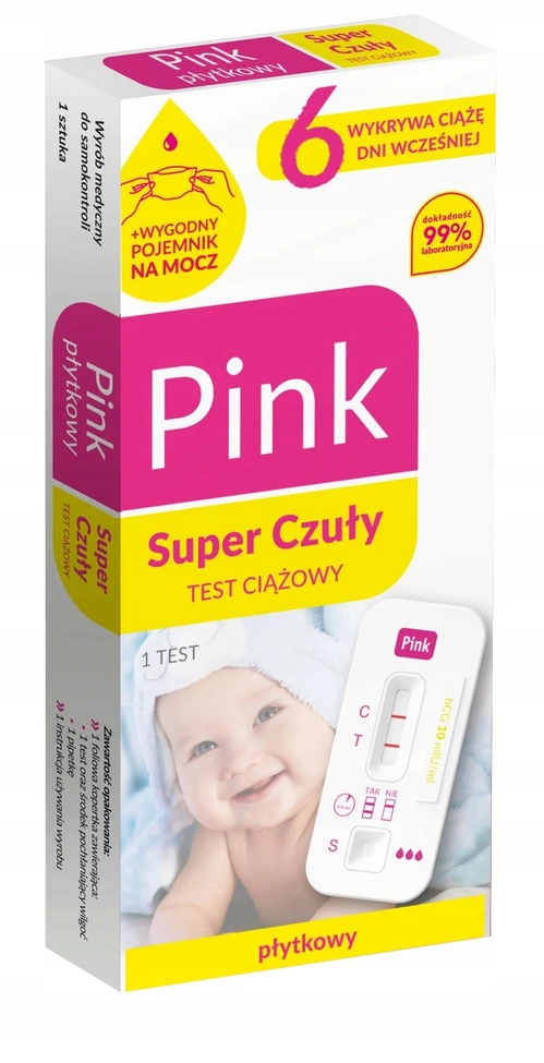 Hydrex Itin jautrus Rožinis plokštelės nėštumo testas