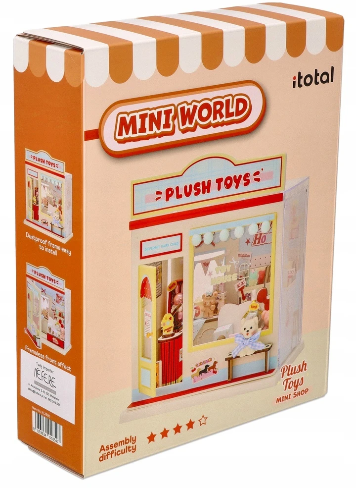 Itotal „I-total“ miniatiūrinė diorama, skirta kurti mini žaislų parduotuvės „pasidaryk pats“ rinkinį
