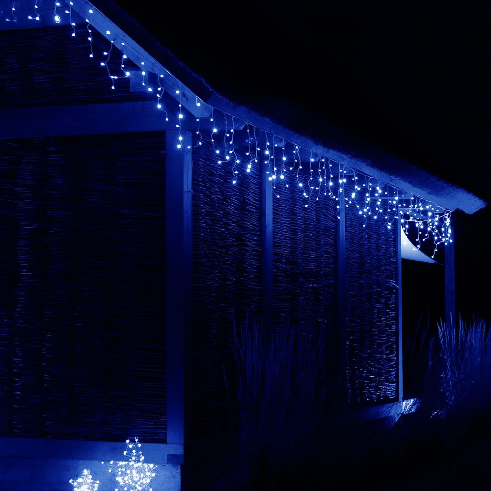 ICICL FLASH 300 LED Kalėdų eglutės lemputės mėlynos su blykste