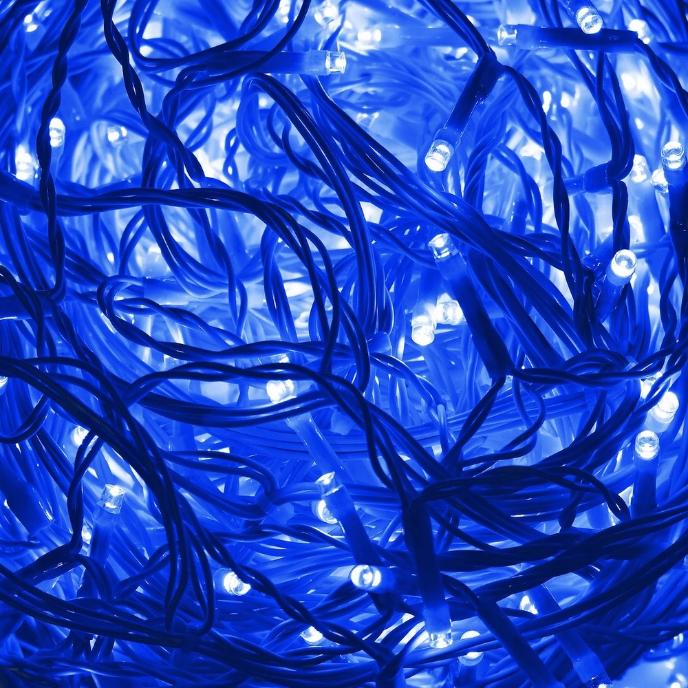 ICICL FLASH 300 LED Kalėdų eglutės lemputės mėlynos su blykste