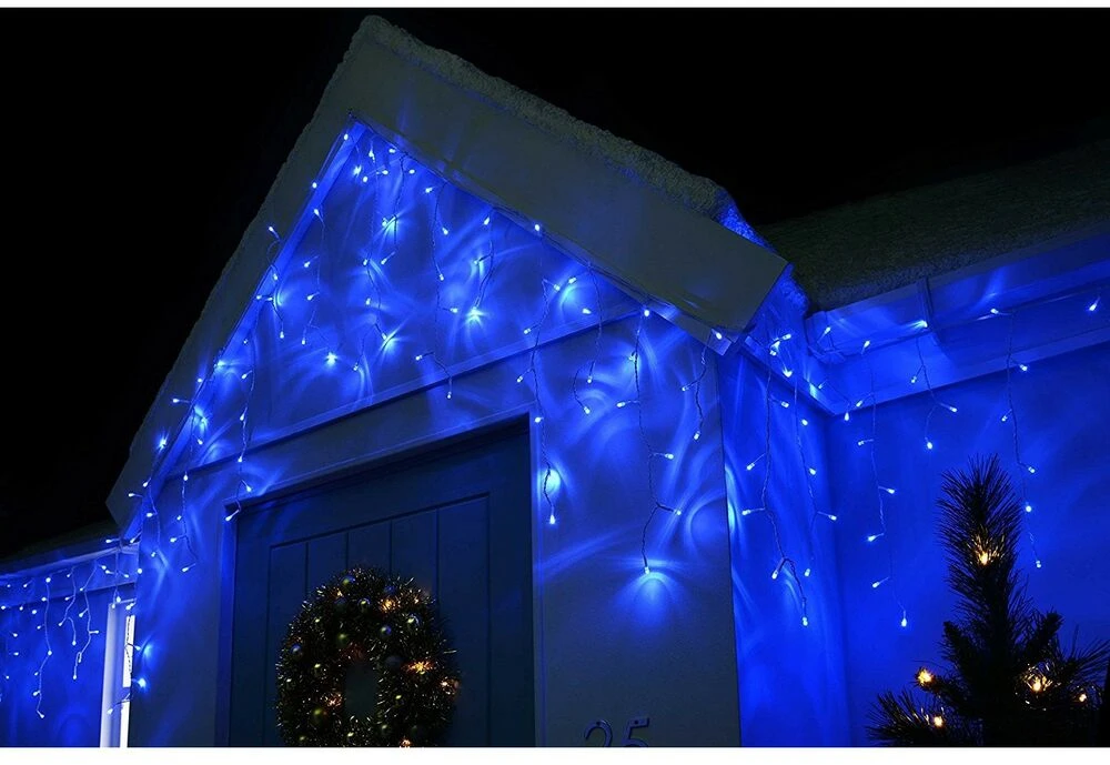 ICICL FLASH 300 LED Kalėdų eglutės lemputės mėlynos su blykste