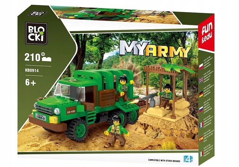 Icom Konstruktorius Blocki MyArmy Misija Džiunglės, KB0914, 210vnt.