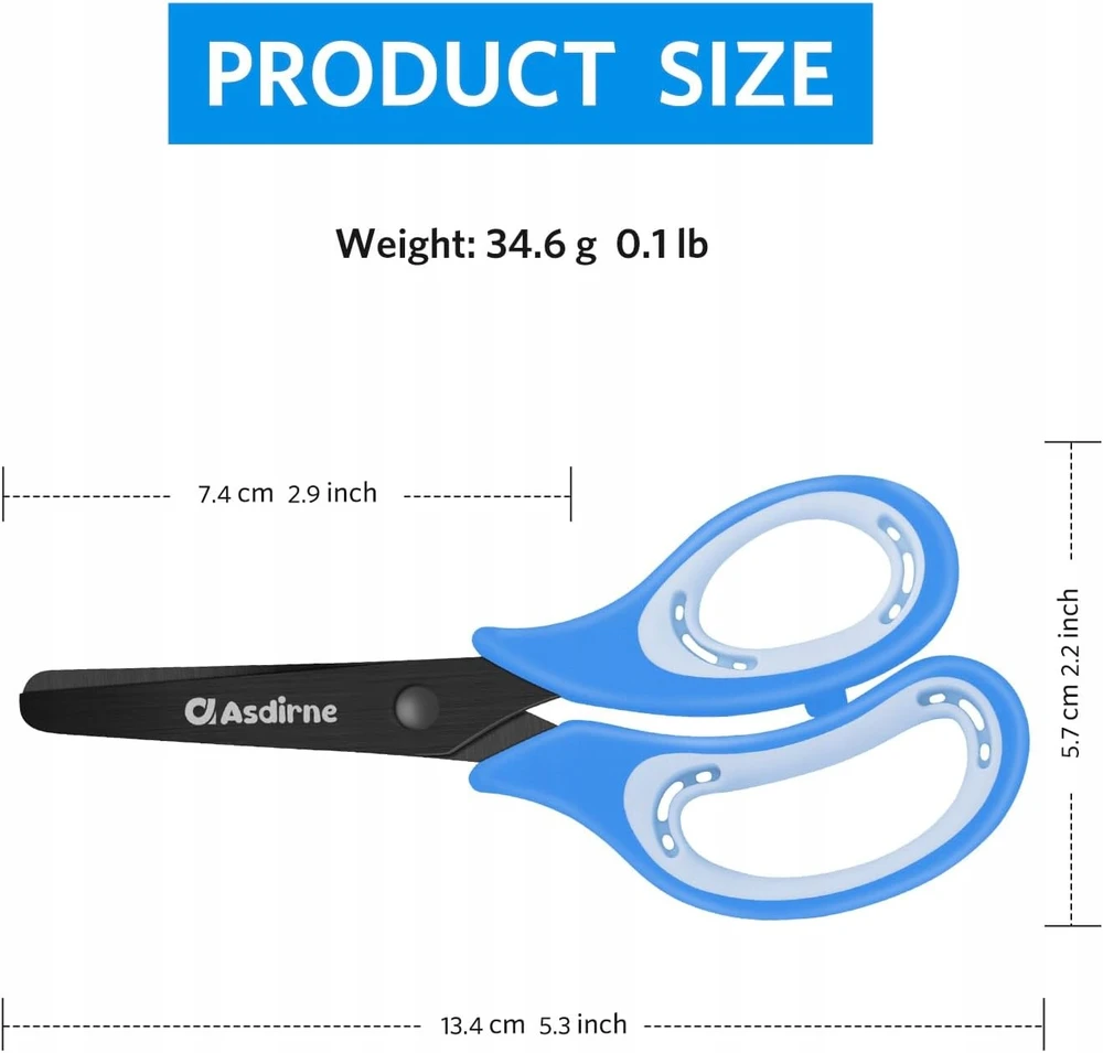 Ideal NOŻYCZKI DZIECIĘCE OCHRONNE Z ZAOKRĄGLONĄ KOŃCÓWKĄ 13 5 CM