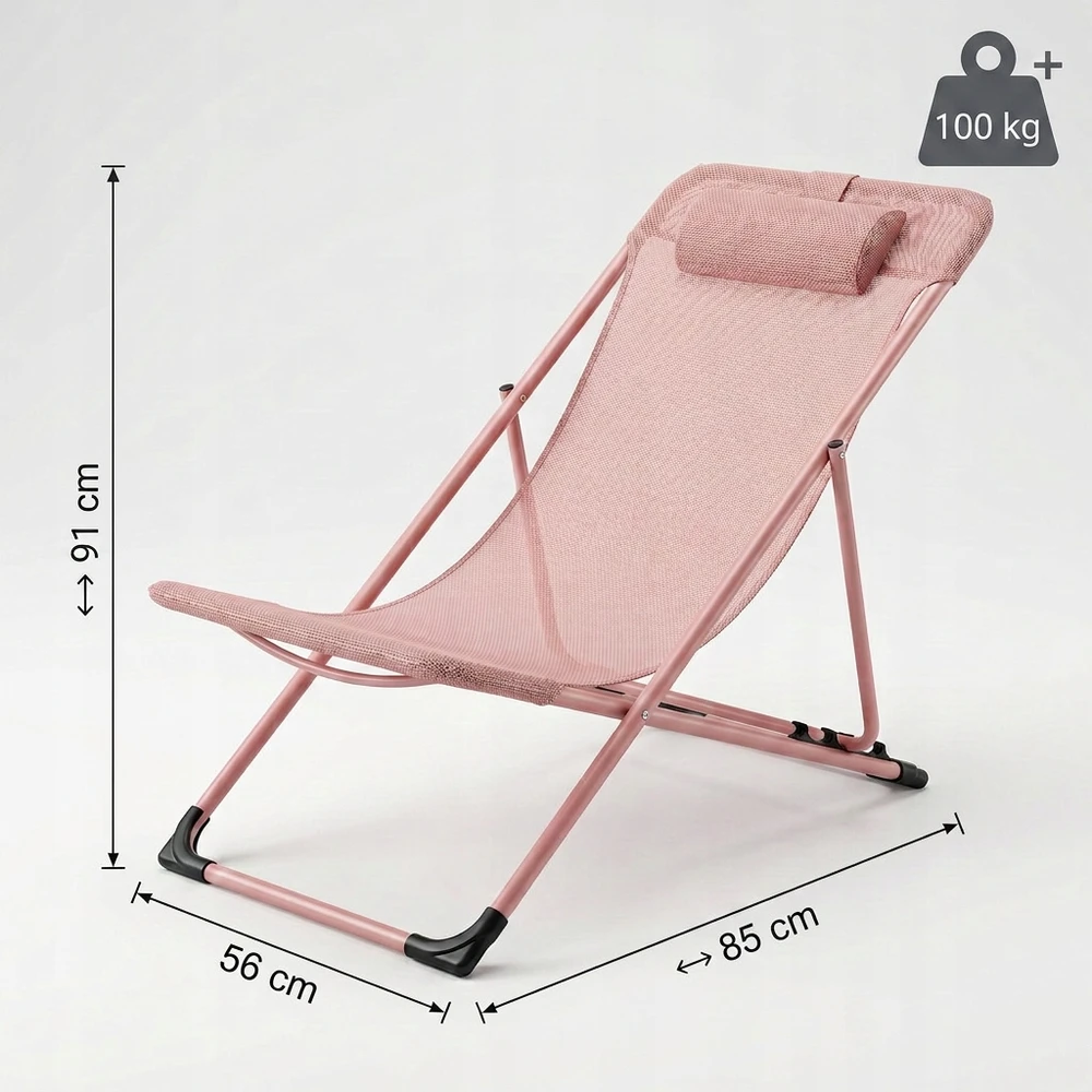 Ideal SODO PAPLŪDŽIO KĖDĖ KĖDĖ BALKONUI, sulankstoma, REGULIUOJAMA, RAUDONA, ŠVIESA YS-31