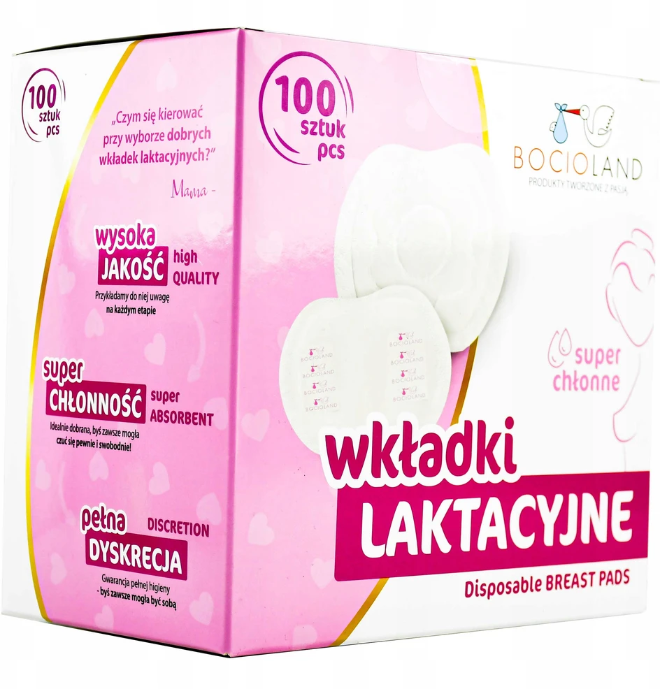 Bocioland įdėklai į liemenėlę BIG PACK, 100 vnt., BOC0156