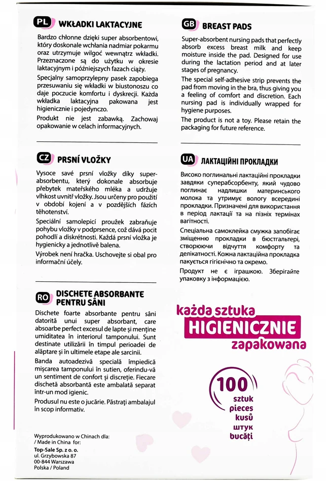 Bocioland įdėklai į liemenėlę BIG PACK, 100 vnt., BOC0156