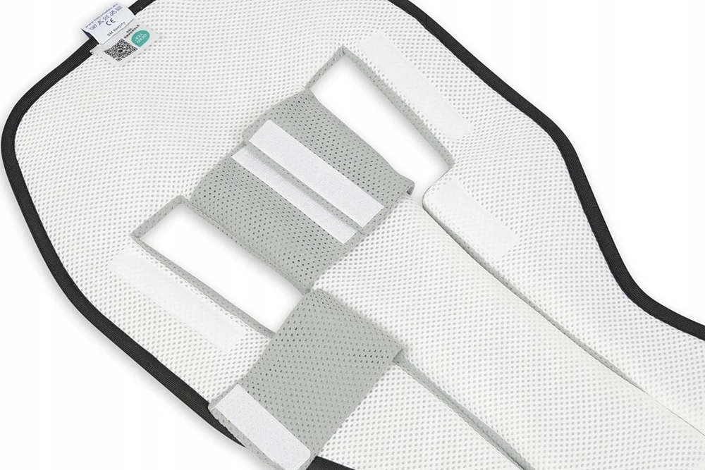 Baby Matex PADDI AIR spaudimą mažinantis įdėklas, pilkas, Cybex vežimėliams, kvėpuojanti medvilnė, 3D komforto sluoksnis, vaikiško vežimėlio priedas, minkštas įklotas