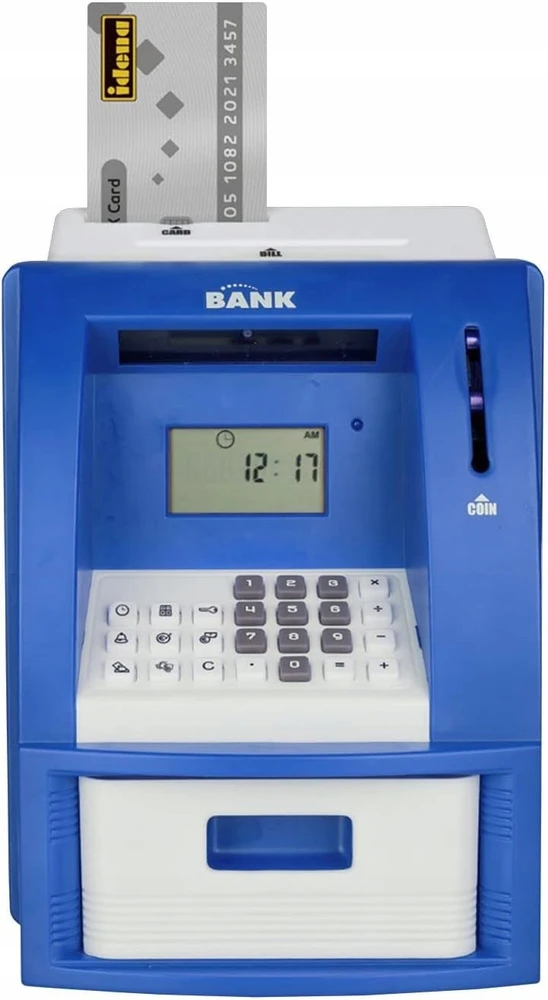 Idena 50060 Cyfrowa Skarbonka dla Dzieci su Dźwiękiem, Bankomat