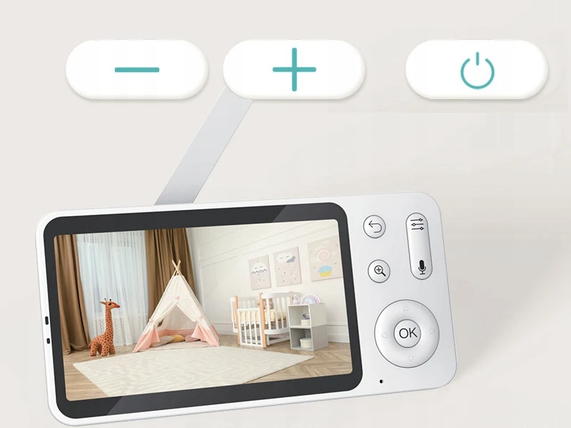Iegeek 2K HOME NANNY WIFI 5 colių 360° PTZ 4XZOOM ekrano valdymas