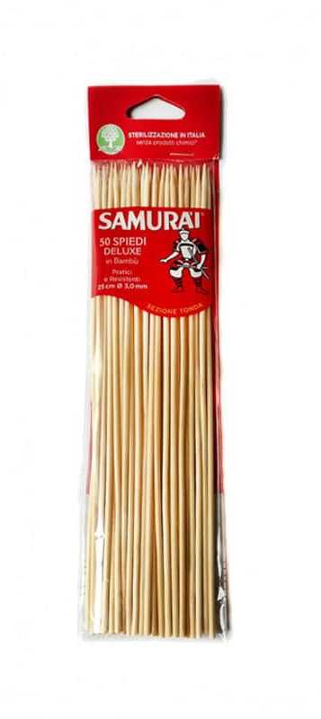 Iešmeliai bambukiniai Samurai 25cm, 50vnt
