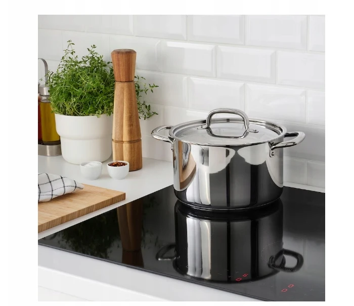 IKEA 365+ Puodas su dangteliu, nerūdijantis plienas, 5,0 l