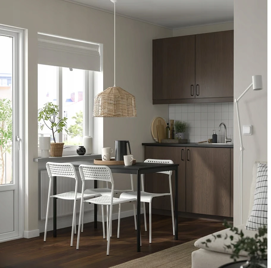 IKEA ANDSBERG Kėdė, balta, pigi valgomojo kėdė