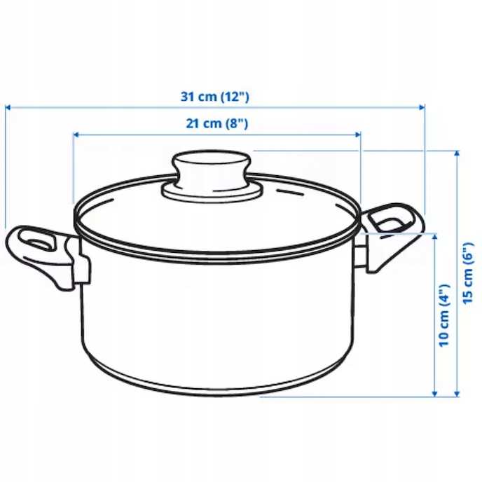 IKEA ANNONS tradicinis puodas 2,8 l